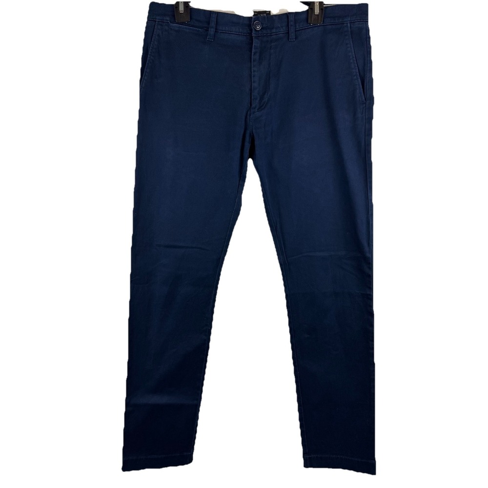 J. CREW Mens 484 slim STRETCH navy chino pants - 32W x 32L